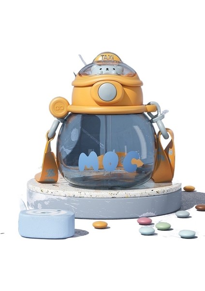 Çocuk Pipetli Göbek Kabı 500ML (Yurt Dışından)