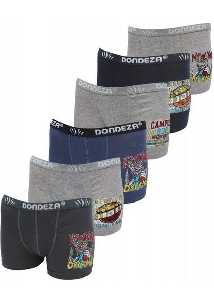 506 Baskılı Erkek Çocuk Boxer 12'li fiyatları