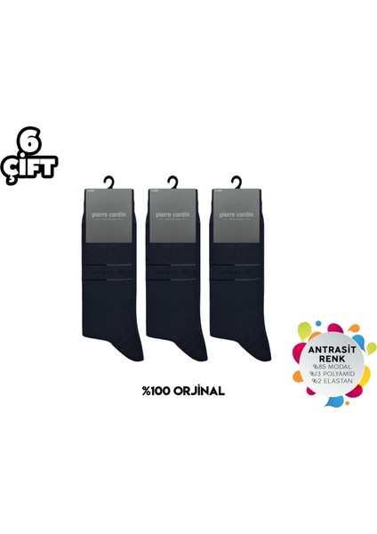 933-ANTRASIT Erkek Modal Çorap 6'lı