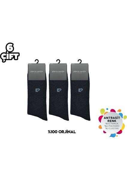 526-ANTRASIT Erkek Termal Havlu Çorap 6'lı