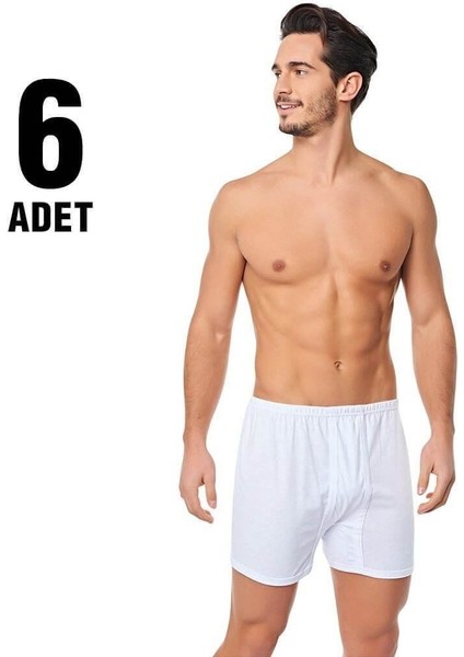 Beyaz Erkek Penye Paçalı Arjantin 6'lı