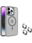 Apple iPhone 14 Pro Max Kılıf Magsafe Sert Mika Standlı + Lens Koruyucu 1