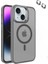 Apple iPhone 15 Plus Kılıf Magsafe Sert Mika Standlı + Lens Koruyucu 1