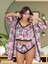 Seksi Pijama Saten 3'lü Pijama Gecelik Alt Üst Takımı, Saten Sabahlık Takımı, Kadın Seksi Giyim 3