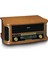 Classic Phono TCD-2571 Retro Pikap Bluetooth USB Dab+/Fm Radyo CD Kaset Ahşap Plak Çalar 5