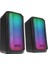 MD-356 2.0 5WX2CH Rgb Ledli Siyah USB Multimedia Oyuncu Speaker Hoparlör 1