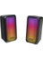 MD-356 2.0 5WX2CH Rgb Ledli Siyah USB Multimedia Oyuncu Speaker Hoparlör 3