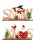 Noel Süsleri Ahşap Dekor Aile Partisi Noel Atmosferi Düzeni Noel Için Noel Süsleri (Yurt Dışından) 1