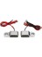 2x Evrensel Su Geçirmez Österge Işığı Flaşö LED Chorme (Yurt Dışından) 1