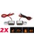 2x Evrensel Su Geçirmez Österge Işığı Flaşö LED Chorme (Yurt Dışından) 2