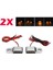 2x Evrensel Su Geçirmez Österge Işığı Flaşö LED Chorme (Yurt Dışından) 4