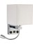 Modern LED Duvar Lambası Başucu Yatak Odası Aplik Aplik Anahtarı ile USB Iç Başlık Ev Otel Duvar Işıkları (Ampul Olmadan) (Yurt Dışından) 1
