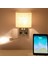 Modern LED Duvar Lambası Başucu Yatak Odası Aplik Aplik Anahtarı ile USB Iç Başlık Ev Otel Duvar Işıkları (Ampul Olmadan) (Yurt Dışından) 5