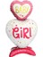 Ayaklı Baby Girl Pembe Folyo Balon 110X65 cm 1