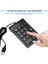 Mini USB Kablolu Sayısal Tuş Takımı Numpad 18 Tuşları Dijital Klavye Muhasebe Teller Dizüstü Windows Android Dizüstü Tablet Pc Için (Siyah) (Yurt Dışından) 3