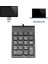 Mini USB Kablolu Sayısal Tuş Takımı Numpad 18 Tuşları Dijital Klavye Muhasebe Teller Dizüstü Windows Android Dizüstü Tablet Pc Için (Siyah) (Yurt Dışından) 5