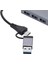 Alüminyum Gigabit Ağ Kartı 1000 Mbps 3 Bağlantı Noktalı 3.0 Hub 2'si 1 Arada Kablo Usb-C - RJ45 Sürücüsüz Ağ Kartı (Yurt Dışından) 5