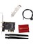 M.2 Pcıe Wifi Kablosuz Adaptör Dönüştürücü Ngff M.2 Wifi Bluetooth Kartı Için 2x Anten ile AX210 AX200 9260 8265 (Yurt Dışından) 1