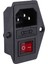 3 Pin IEC320 C14 Giriş Modülü Fiş Sigorta Anahtarı Erkek Güç Soketi 10A 250V (Yurt Dışından) 1