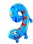 Wansheng3 Adet 0-9 Dijital Çizgi Film Çocuk Doğum Günü Partisi Dekore Edilmiş Alüminyum Balon (Yurt Dışından) 1