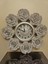 Çiçek Silver Duvar Saati 54*54 cm 1