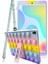 Samsung Galaxy Tab S6 Lite P610 10.4" Uyumlu Kedi Kılıf Askılı Standlı Koruyucu 3'lü Set Silikon 4