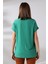 Bürümcük Kumaş Dik Yaka T-Shirt 21122 Benetton Yeşili 4