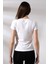Bisiklet Yaka Kısa Kol Basic T-Shirt 21060 Beyaz 4