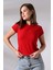 Bisiklet Yaka Kısa Kol Basic T-Shirt 21060 Kırmızı 3