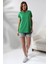Salaş Bisiklet Yaka T-Shirt 21256 Benetton Yeşili 1