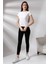 Bisiklet Yaka Kısa Kol Basic T-Shirt 21060 Beyaz 1