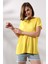 Salaş Bisiklet Yaka T-Shirt 21256 Açık Sarı 2