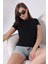 Pis Bisiklet Yaka Kısa Kol Cepli Basic T-Shirt 21066 Siyah 2