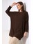 Bürümcük Kumaş Salaş Tunik 21124 Kahve 2