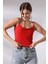 Lastik Askılı Kısa Atlet 19282 Kırmızı 2