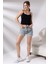 Lastik Askılı Kısa Atlet 19282 Siyah 1