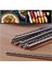 Kore Yemek Çubuğu Paslanmaz Metal Chopstick 10 Çift (20 Adet) 2