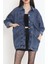 Oversize Kot Ceket Mavi - 10002.1778. 1