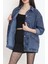 Oversize Kot Ceket Mavi - 10002.1778. 3