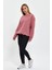 Gül Kurusu Sweatshirt, Oversize Sweatshirt, Kadın Sweatshirt, Bisiklet Yaka Sweatshirt 3