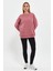 Gül Kurusu Sweatshirt, Oversize Sweatshirt, Kadın Sweatshirt, Bisiklet Yaka Sweatshirt 4