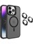 Apple iPhone 14 Pro Max Kılıf Magsafe Standlı + Klon Kamera Lensli Kapak 1