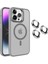Apple iPhone 14 Pro Max Kılıf Magsafe Standlı + Klon Kamera Lensli Kapak 1