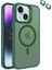 Apple iPhone 15 Plus Kılıf Magsafe Standlı + Klon Kamera Lensli Kapak 1