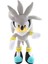 Threemb Toys Sonic Yüksek Kalite Peluş Kirpi Silver 1