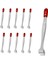 Penset 12cm Paslanmaz Çelik Geniş Uçlu Filtre Kağıdı Cımbızı - 10 Adetlik Toptan Set 1