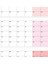 Tarihsiz Üç Aylık Duvar Takvimi Pembe Renk Üç Aylık Duvar Planlayıcısı 90 Günlük Takvim 90 Günlük Plan 50 x 70 cm 4