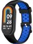 Xiaomi Smart Band 8 Izle Kayışları Paslanmaz Çelik Konektörlü Çift Renkli Silikon Bant (Yurt Dışından) 2