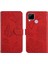 Realme C15/C12 Darbeye Deri Kılıf Çiçekler ve Kelebekler Pu Için Kılıf (Yurt Dışından) 1