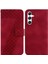 Galaxy S24 5g Için Kılıf Cüzdan Pu Deri Flip Folio Kapak Kabartmalı (Yurt Dışından) 1